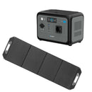 Blaupunkt-Powerstation-500-kannettava-virtapankki-Sandberg-100w-aurinkopaneeli-combo