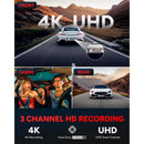 SJCAM M60 kojelautakamera 4K + takakamera ja sisäkamera