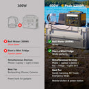 VTOMAN Jump 600W -virtapankki + 110W-aurinkopaneeli