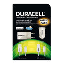 Duracell Lightning auto- ja seinälaturisetti Applen laitteille (iPhone/iPad)