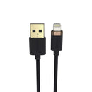 Duracell punottu latauskaapeli USB-A to Lightning 1m (iPhone)
