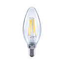 Polaroid LED-filamenttilamppu kynttilä 4W E14 430 lumen (4 kpl säästöpakkaus)